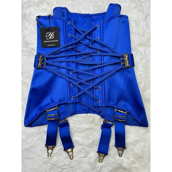 Honey Birdette CHASTITY 🔥💙 Electric Blue Corset Small - Picture 5 of 5